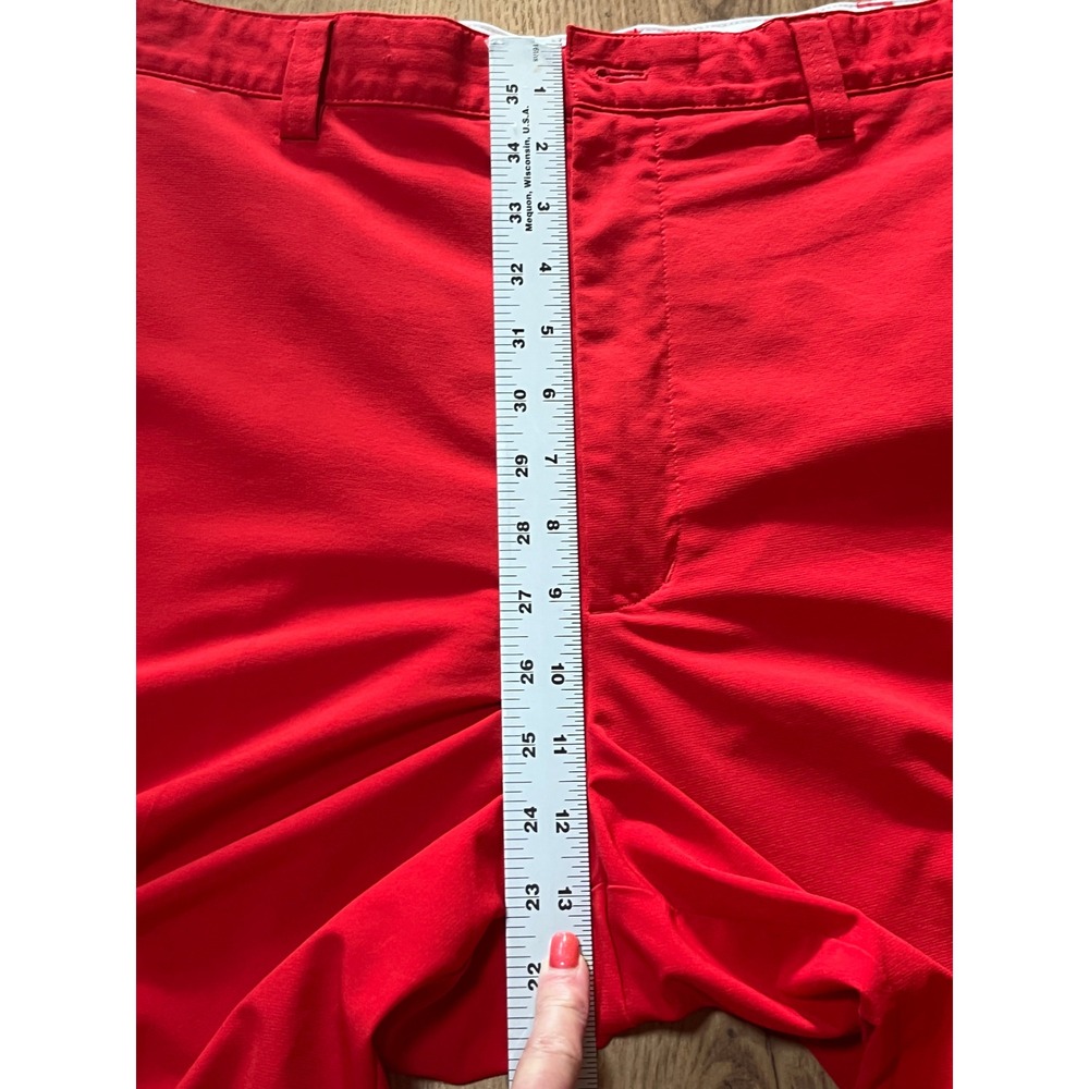 Cutter & Buck Shorts Mens 36 Red CB DryTec Golf Performance Stretch Flat Summer - Picture 7 of 8